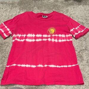 Mens Red Tie-Dye T-Shirt